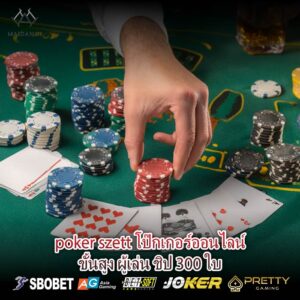 poker szett โป๊กเกอร์ออนไลน์ขั้นสูง ผู้เล่น ชิป 300 ใบ